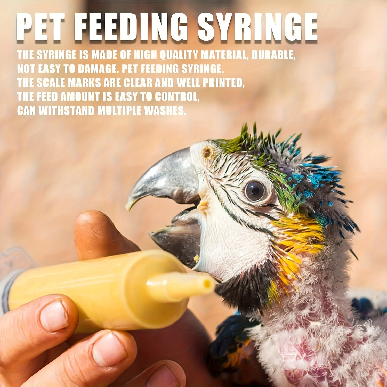 Hand-Feeding Tube Kit for Baby Parrots — 7 Pcs