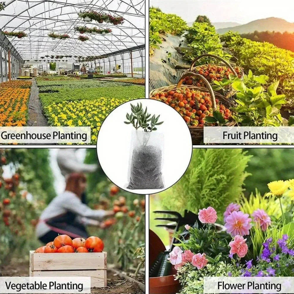 Biodegradable Seed Starting Bags — 100 Pcs