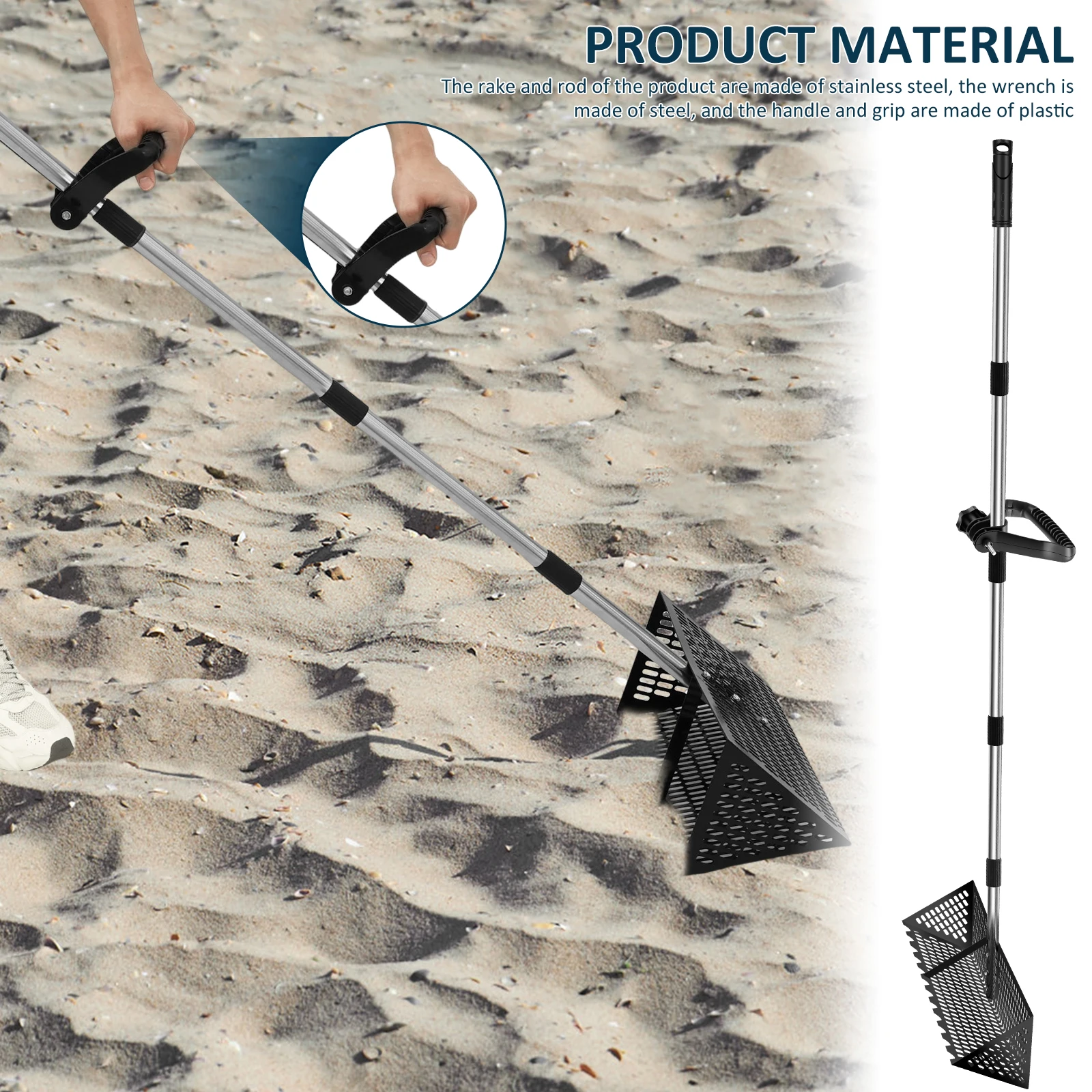 Long-Handle Sand Scraper & Scoop