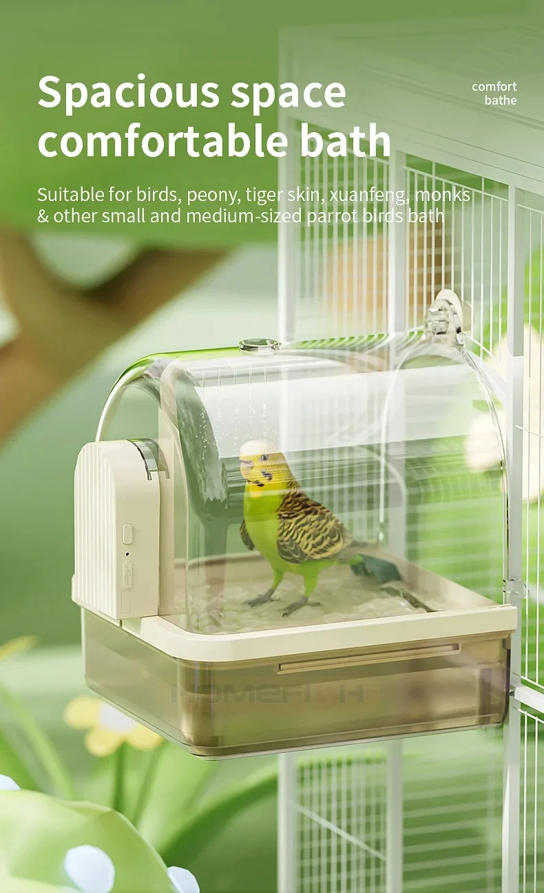 Clear Hanging Bird Bath