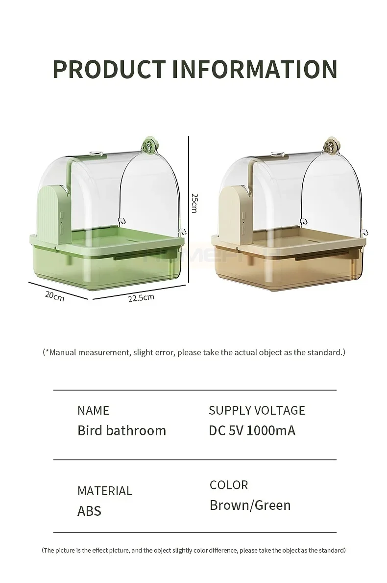 Clear Hanging Bird Bath