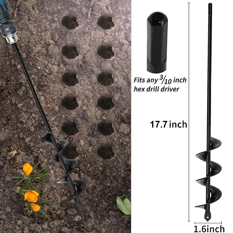 Garden Auger for Planting — No Drill Required