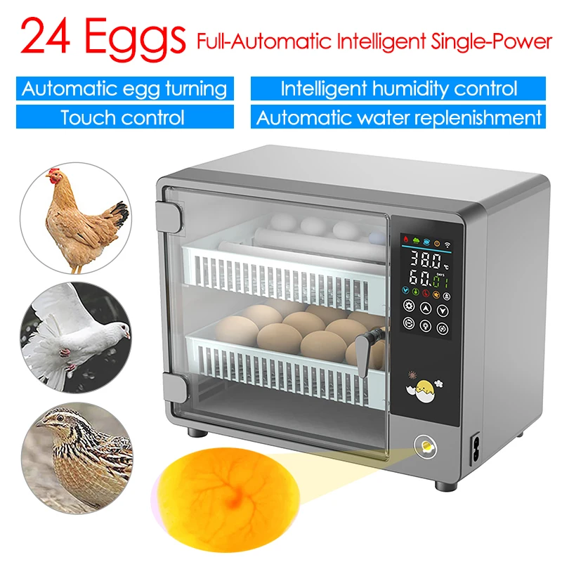 Fully Automatic Egg Incubator — 24 Eggs
