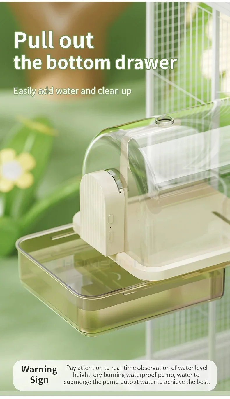 Clear Hanging Bird Bath
