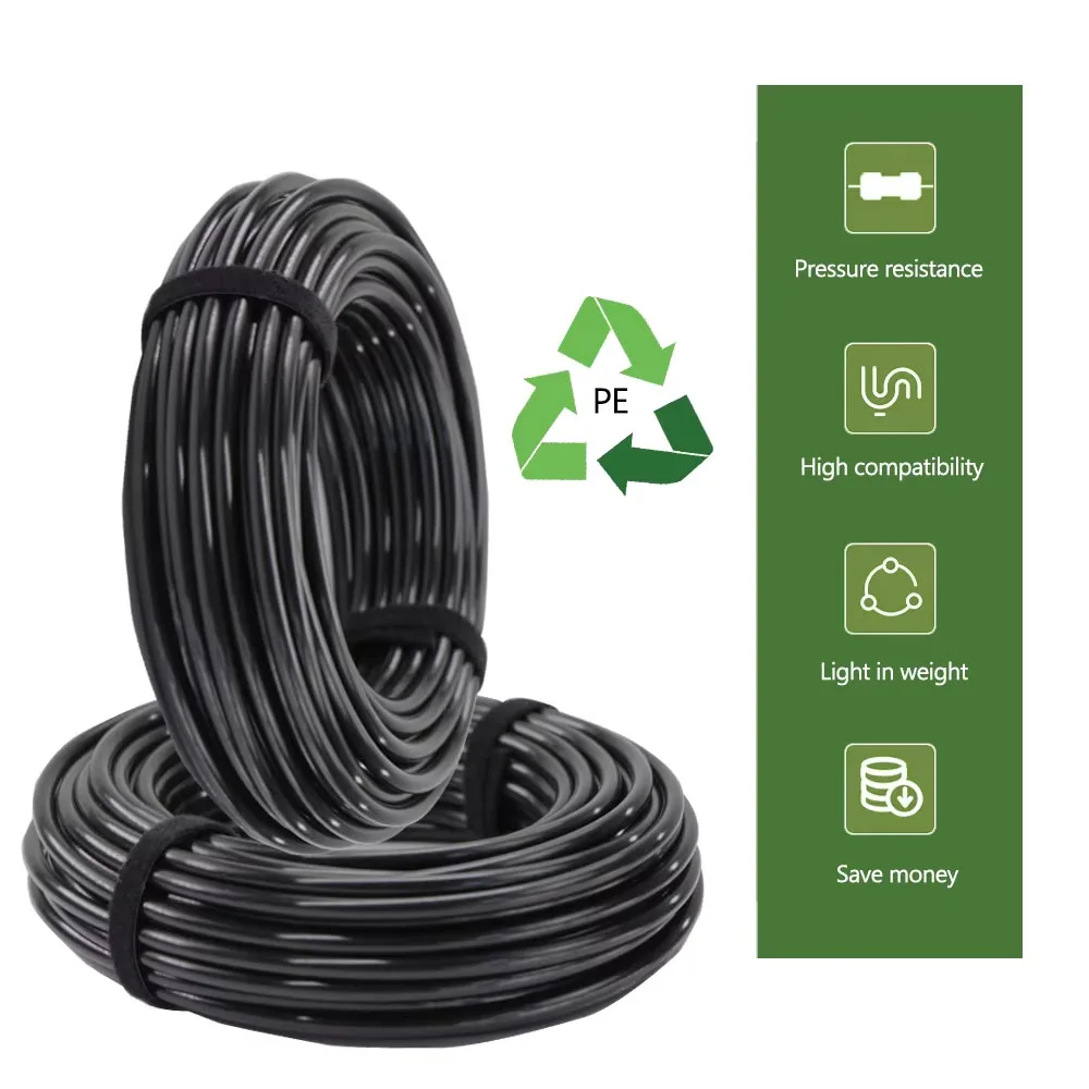 PE Garden Tubing (10–50 m, 6/8/12 mm) for Agricultural Irrigation