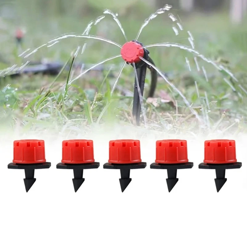 Adjustable 8-Hole Drip Emitters — 100 Pcs