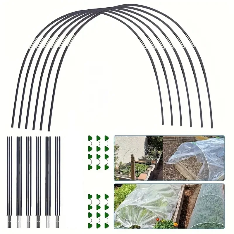 Flexible Garden Hoops for Grow Tunnels — 30 Pcs