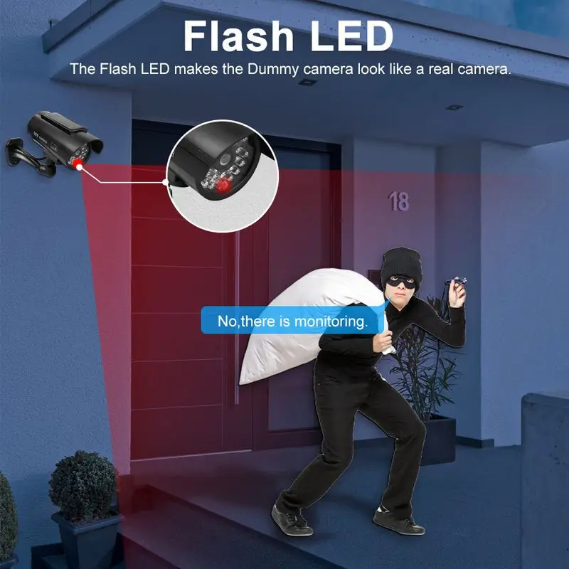 Wireless Solar Dummy Camera with Antenna