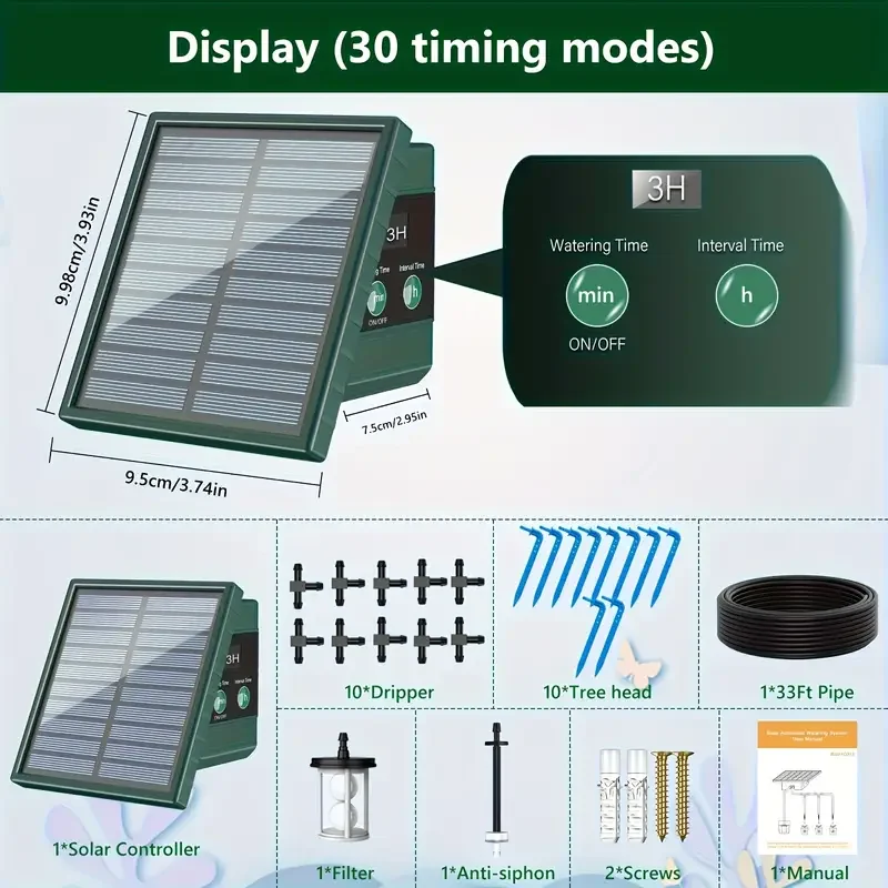 Solar Drip Irrigation System for Gardens & Orchards