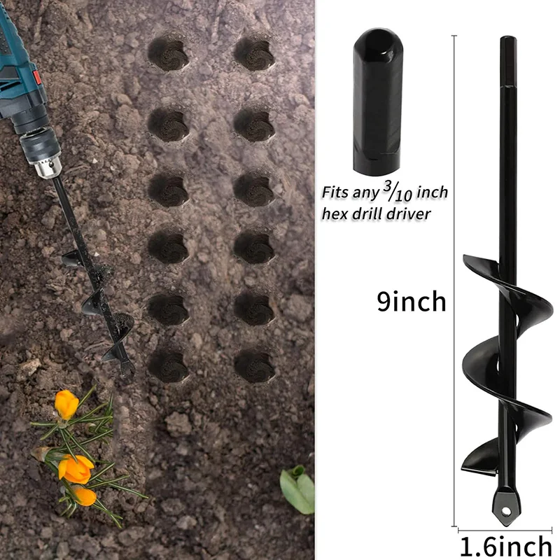 Garden Auger for Planting — No Drill Required