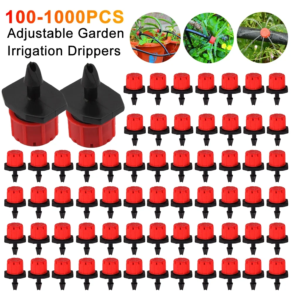 Adjustable Anti-Clog Drip Heads for Irrigation Lines