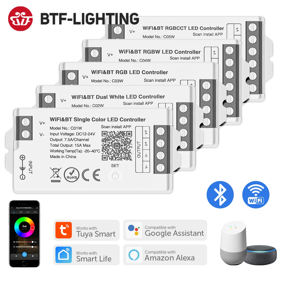 Smart 2.4G LED Strip Controller — 24 V