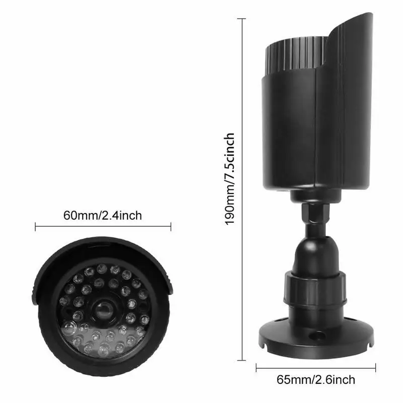 Realistic Wireless Dummy Camera with Red LED