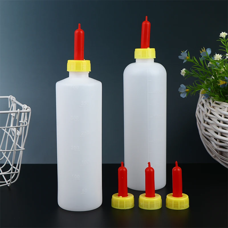 Livestock Feeding Bottle 400/500 ml with 3 Rubber Teats