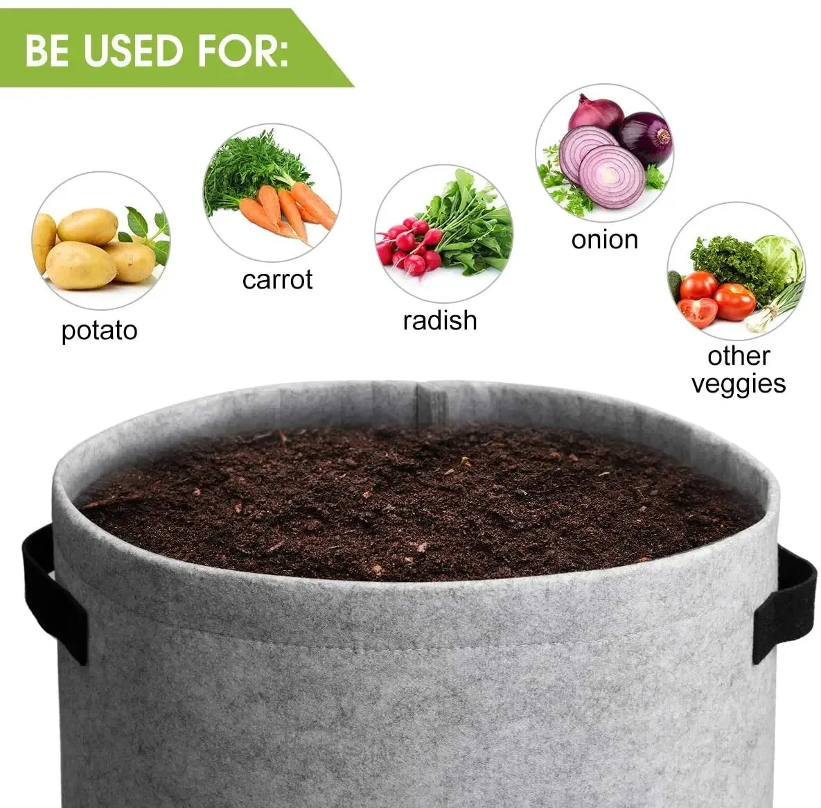 Nonwoven Felt Grow Bags for Seedlings
