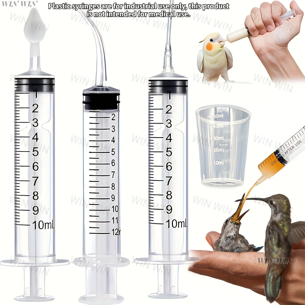 Hand-Feeding Tube Kit for Baby Parrots — 7 Pcs