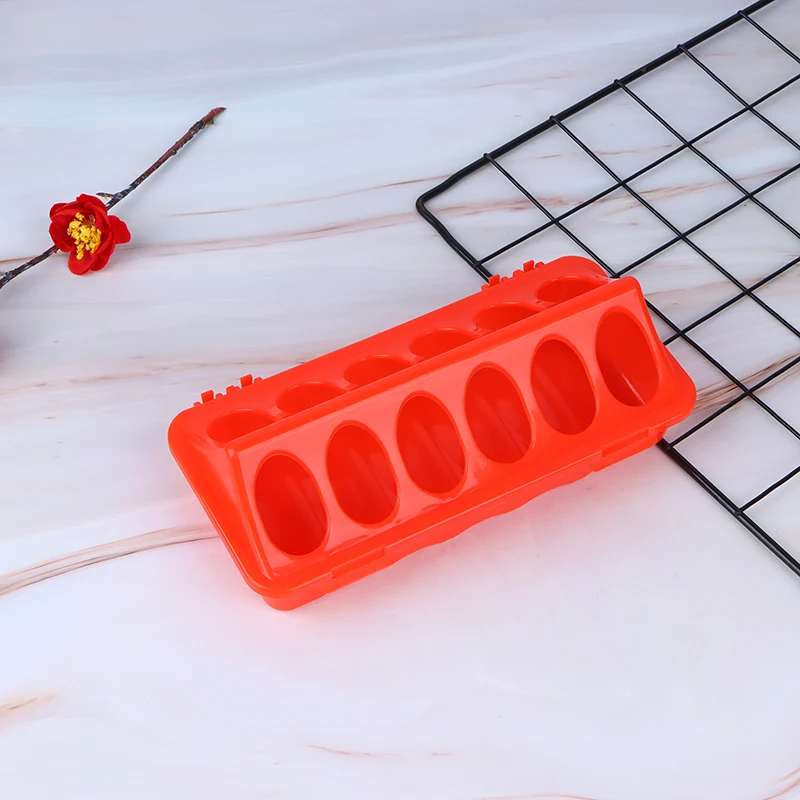 Plastic Double-Row Ground Feeder for Poultry & Birds — 12 or 18 Holes