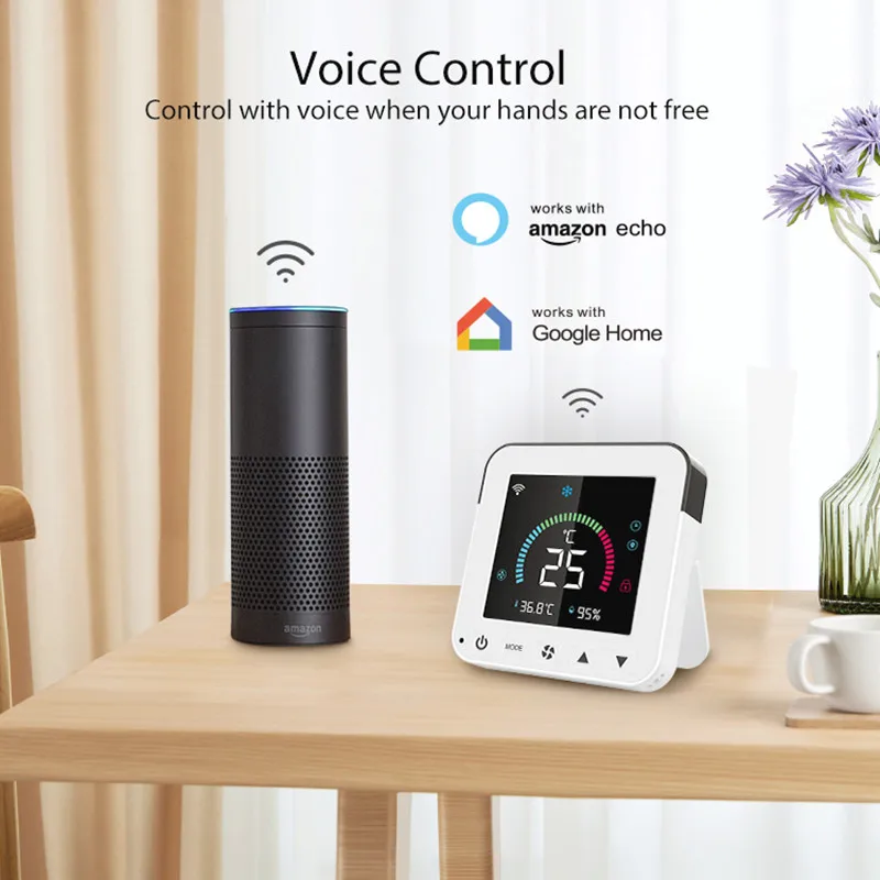 Smart AC Controller with Temperature & Humidity Display