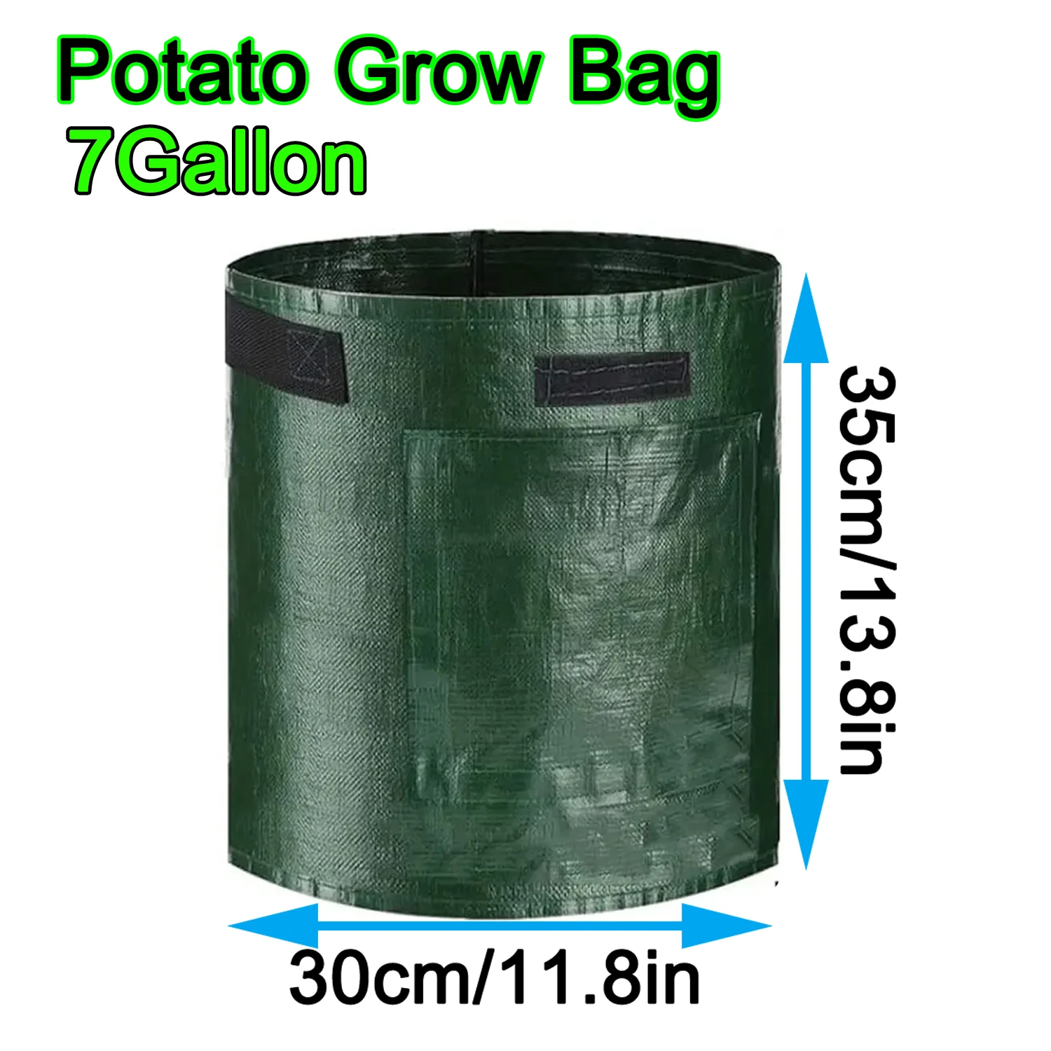 7-Gallon Grow Bags with Handles — 50 Pcs