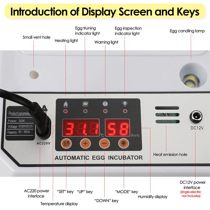 Automatic Incubator — 16 Eggs
