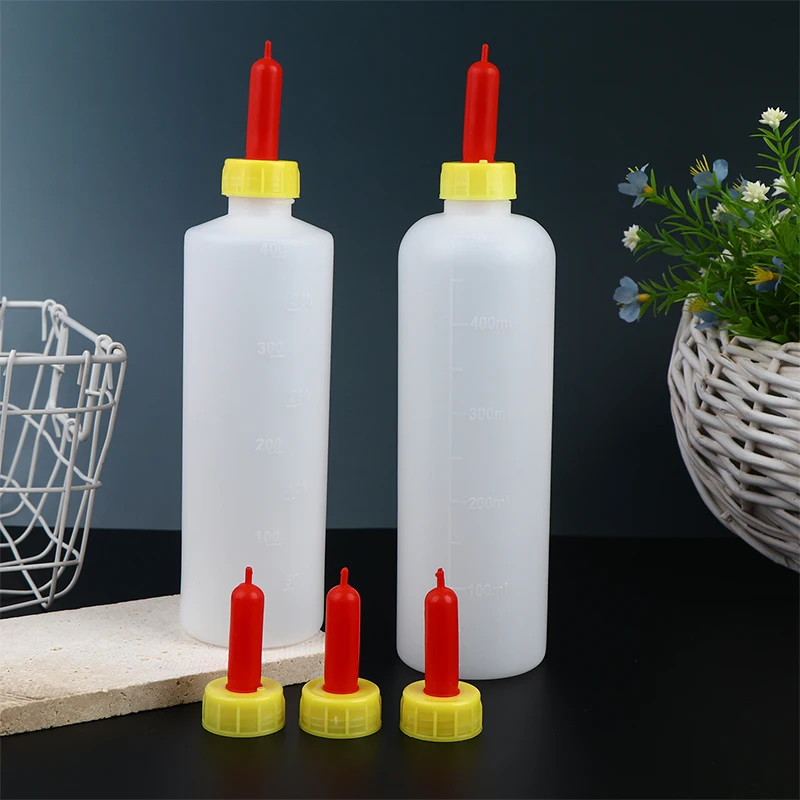 Livestock Feeding Bottle 400/500 ml with 3 Rubber Teats