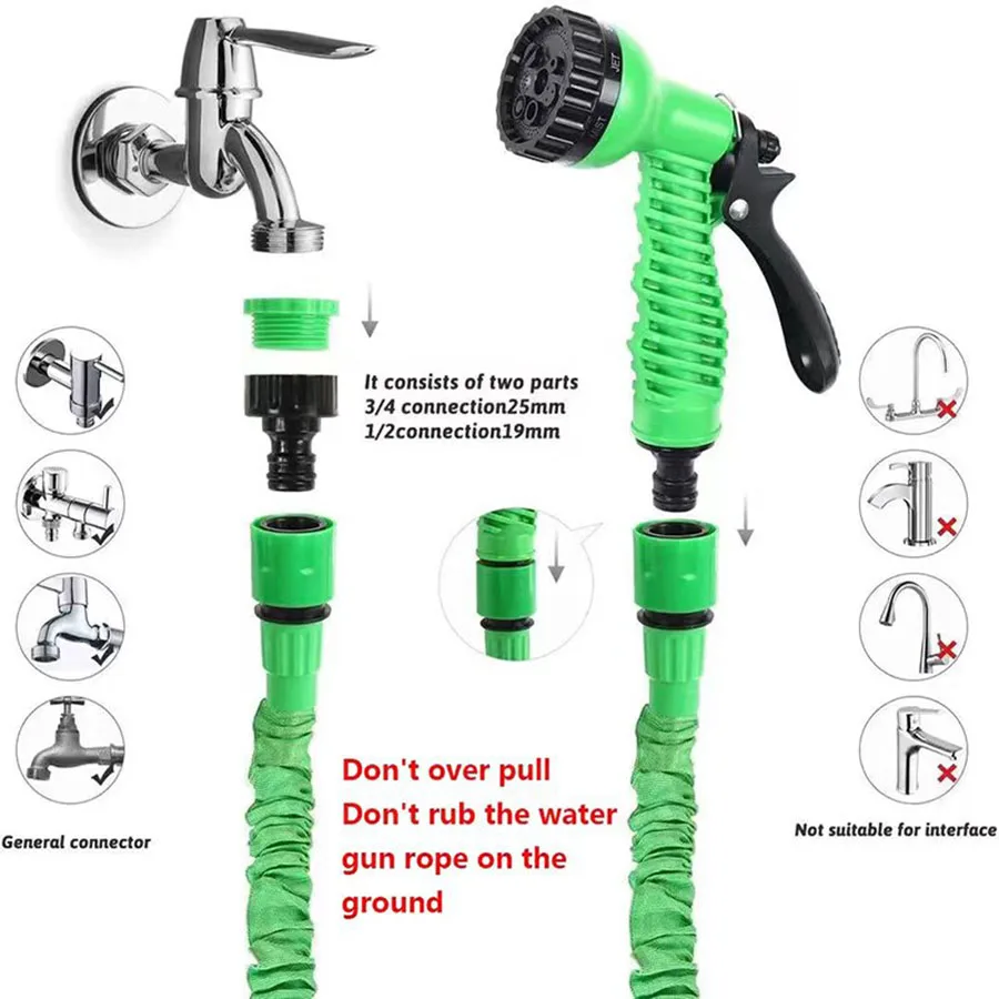 Multi-Function Expandable Garden Hose