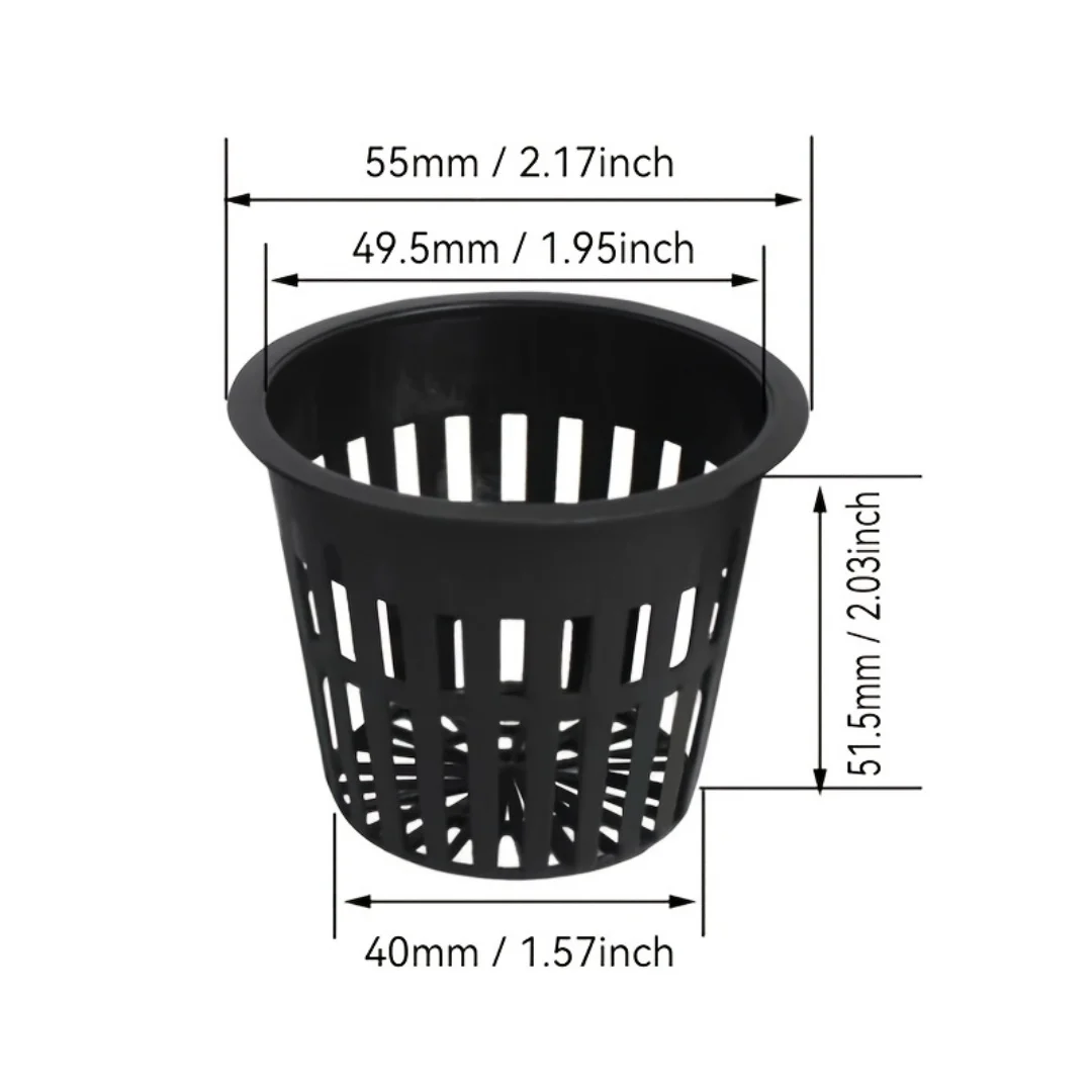 Hydroponic Net Cups — 25 Pcs