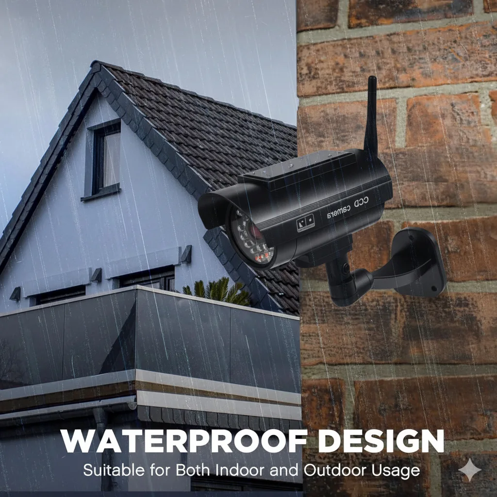 Wireless Solar Dummy Camera with Antenna