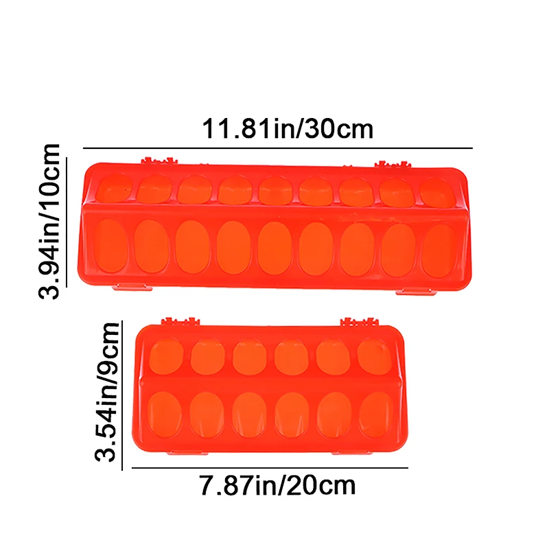 Plastic Double-Row Ground Feeder for Poultry & Birds — 12 or 18 Holes