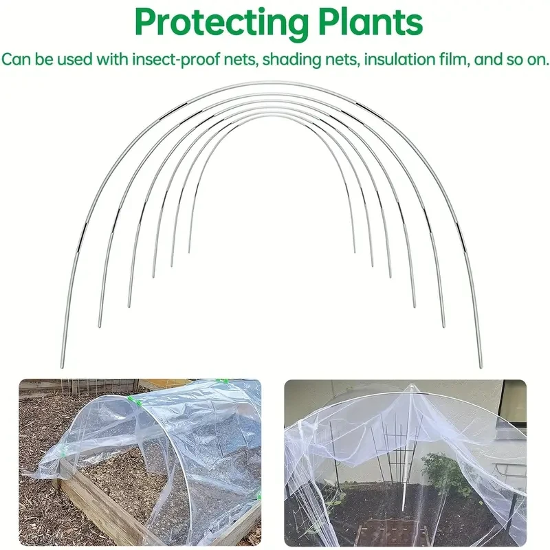 Flexible Garden Hoops for Grow Tunnels — 30 Pcs