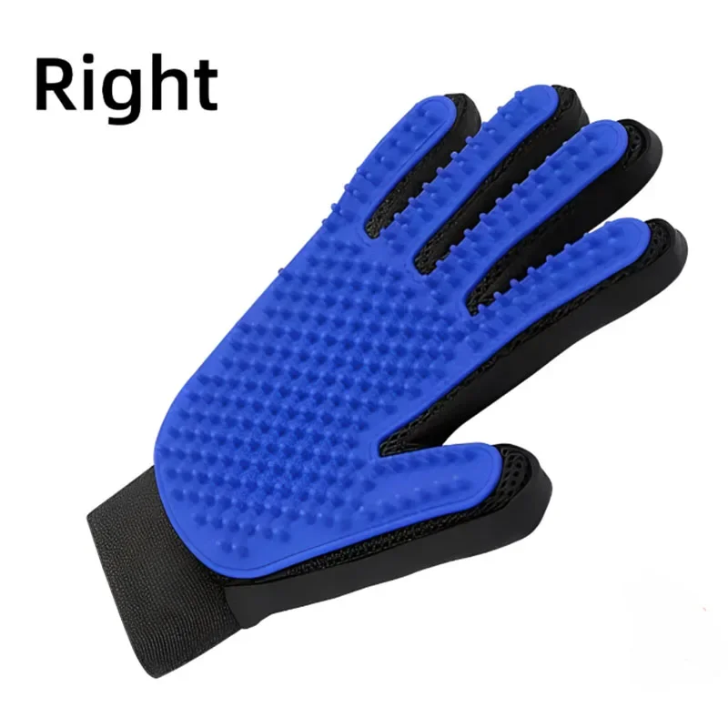 Pet Grooming & Deshedding Glove — Silicone Massage Brush for Cats & Dogs