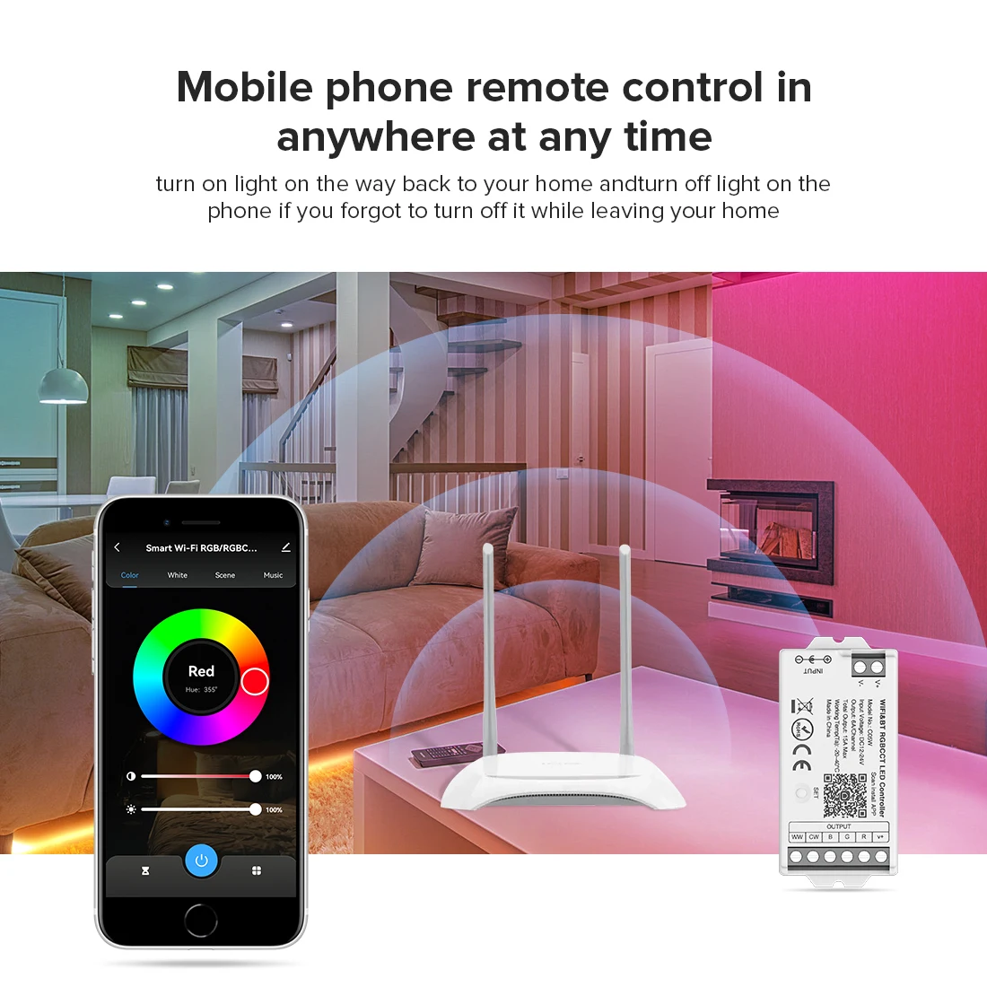 Smart 2.4G LED Strip Controller — 24 V