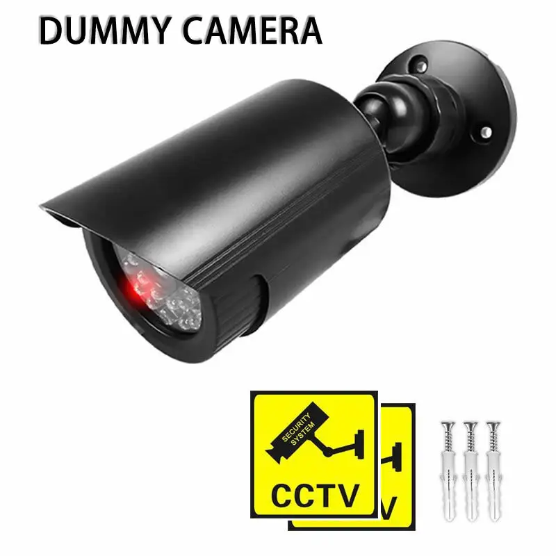 Realistic Wireless Dummy Camera with Red LED