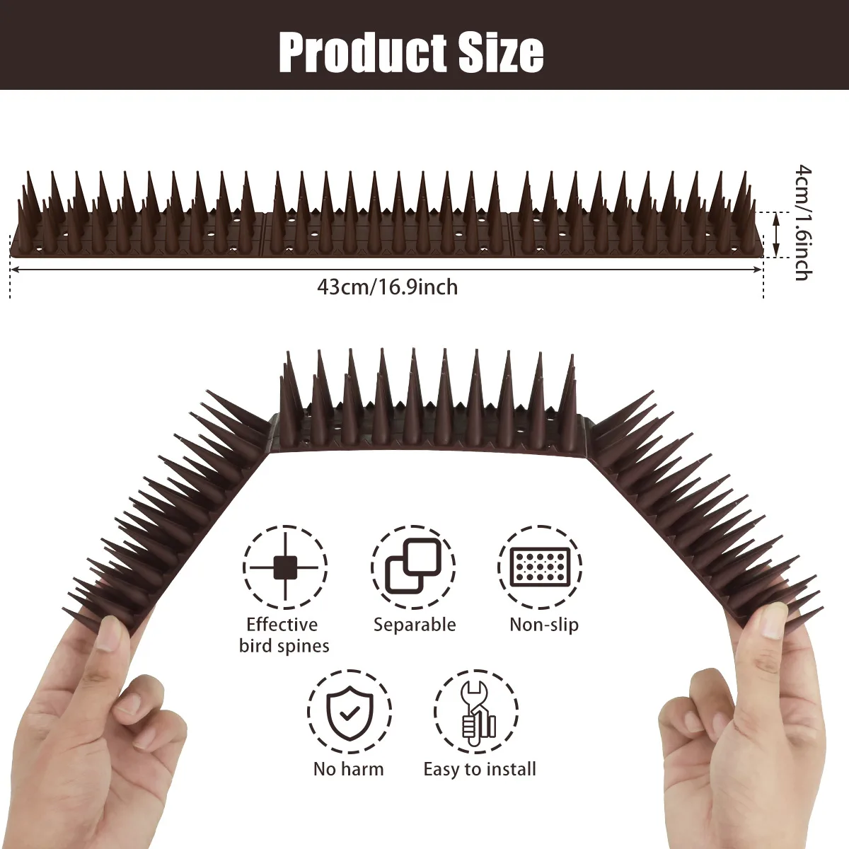 Bird Deterrent Spikes for Roofs & Fences