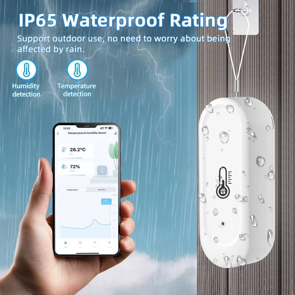 Outdoor Temperature & Humidity Sensor — Wi-Fi & Zigbee Versions