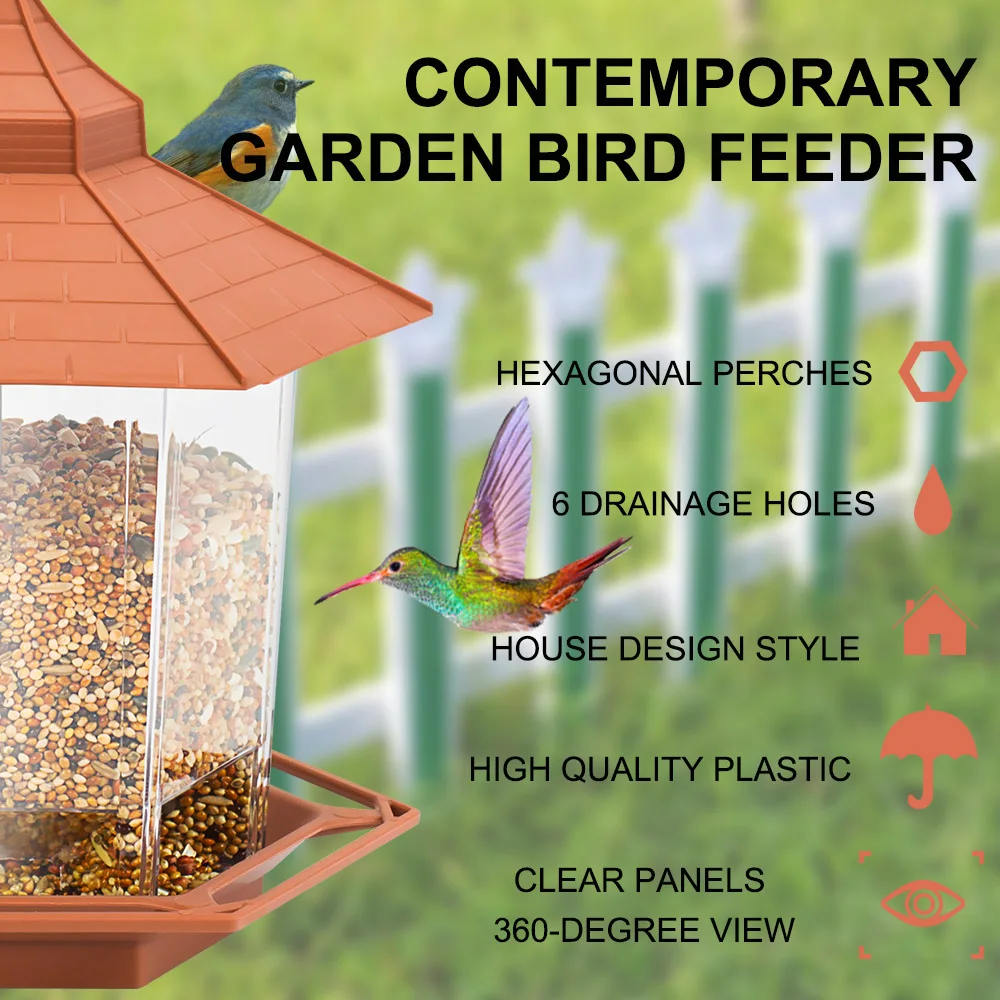 Clear Wild Bird Feeder